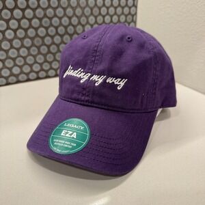 Finding My Way Hat Cap Purple Strap Back Purple Unstructured Casual Legacy Dad